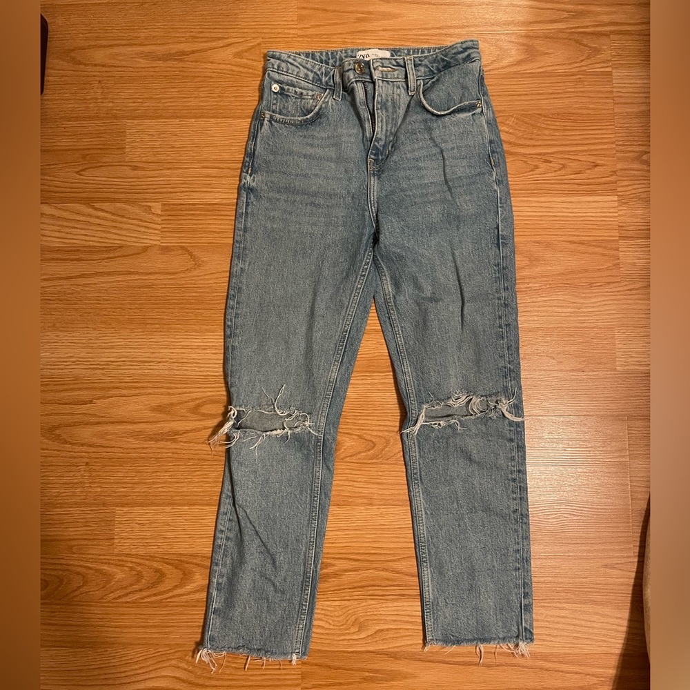 Zara Slim Fit Hi-Rise Jeans